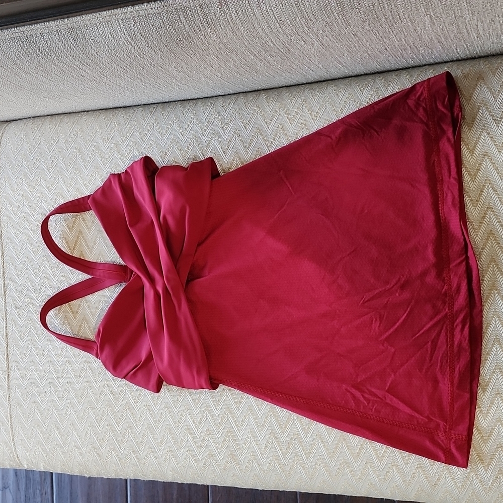 Lululemon Wrap It Up Tank Cranberry Size 4